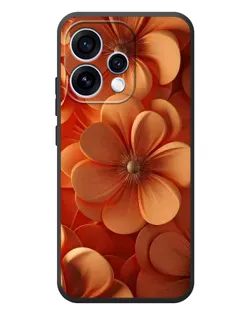Чехол для OPPO Reno 15 с картинкой «Оранжевый макро цветок»