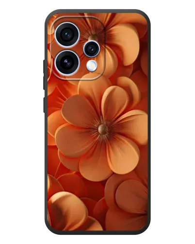 Чехол для OPPO Reno 15 с картинкой «Оранжевый макро цветок»