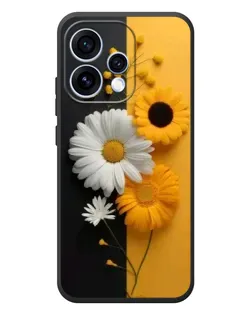 Чехол для OPPO Reno 15 с картинкой «Подсолнух и ромашка»