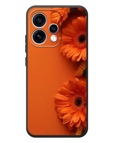 Чехол для OPPO Reno 15 с картинкой «Оранжевые герберы»