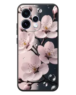 Чехол для OPPO Reno 15 с картинкой «Нежная сакура и капли»