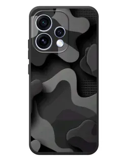 Чехол для OPPO Reno 15 с картинкой «Темный абстрактный камуфляж»