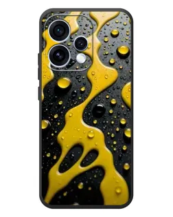 Чехол для OPPO Reno 15 с картинкой «Жидкое желтое золото»