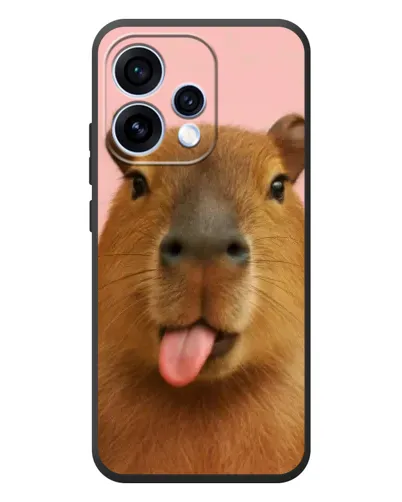 Чехол для OPPO Reno 15 с картинкой «Капибара с языком» Чехол для OPPO Reno 15 с картинкой «Капибара с языком»
