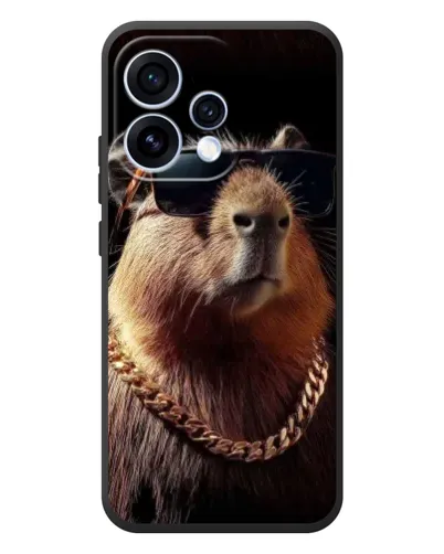 Чехол для OPPO Reno 15 с картинкой «Капибара золотая цепь» Чехол для OPPO Reno 15 с картинкой «Капибара золотая цепь»