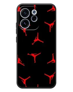 Чехол для OPPO Reno 15F с картинкой «Jordan Red Pattern»