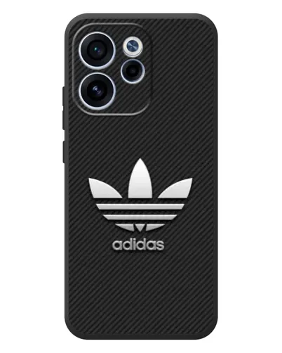 Чехол для OPPO Reno 15F с картинкой «Adidas Карбоновая текстура»