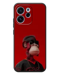 Чохол для OPPO Reno 15F з картинкою «Bored Ape в червоному»