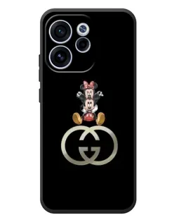 Чехол для OPPO Reno 15F с картинкой «Минни Маус на лого»
