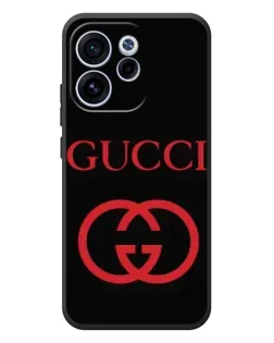 Чехол для OPPO Reno 15F с картинкой «Gucci — красный логотип»