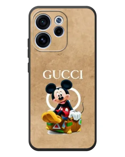 Чехол для OPPO Reno 15F с картинкой «Микки Маус Gucci — крафт» Чехол для OPPO Reno 15F с картинкой «Микки Маус Gucci — крафт»