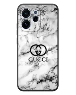 Чехол для OPPO Reno 15F с картинкой «Gucci — мраморный шик»