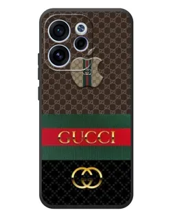 Чехол для OPPO Reno 15F с картинкой «Gucci — брендированный десерт»