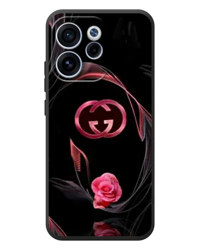 Чехол для OPPO Reno 15F с картинкой «Gucci — неоновая роза» Чехол для OPPO Reno 15F с картинкой «Gucci — неоновая роза»