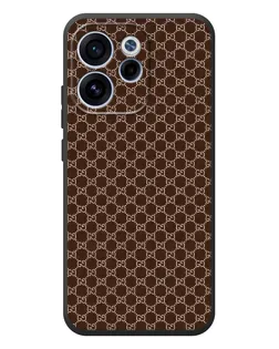 Чехол для OPPO Reno 15F с картинкой «Gucci — шоколадная сетка»