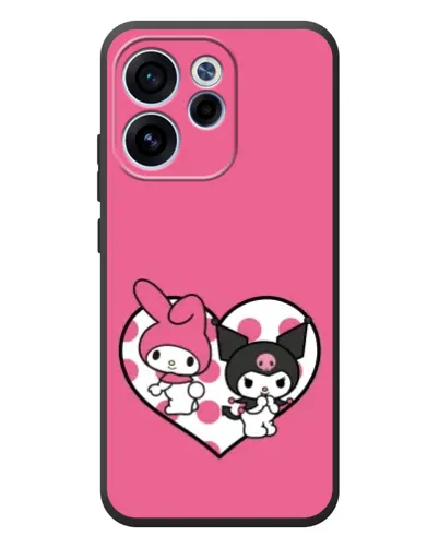 Чехол для OPPO Reno 15F с картинкой «Kuromi и My Melody» Чехол для OPPO Reno 15F с картинкой «Kuromi и My Melody»