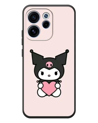 Чехол для OPPO Reno 15F с картинкой «Kuromi и сердце» Чехол для OPPO Reno 15F с картинкой «Kuromi и сердце»