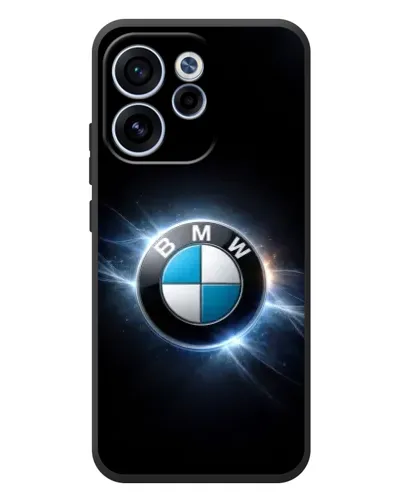Чехол для OPPO Reno 15F с картинкой «BMW — неоновое сияние»