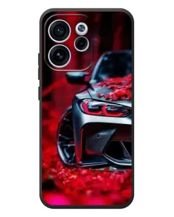 Чехол для OPPO Reno 15F с картинкой «Спортивная BMW и цветы» Чехол для OPPO Reno 15F с картинкой «Спортивная BMW и цветы»