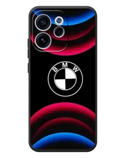 Чехол для OPPO Reno 15F с картинкой «Логотип BMW и неоновые дуги» Чехол для OPPO Reno 15F с картинкой «Логотип BMW и неоновые дуги»