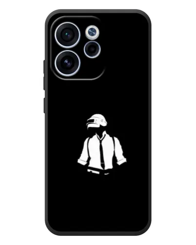 Чехол для OPPO Reno 15F с картинкой «PUBG — белый шлем»