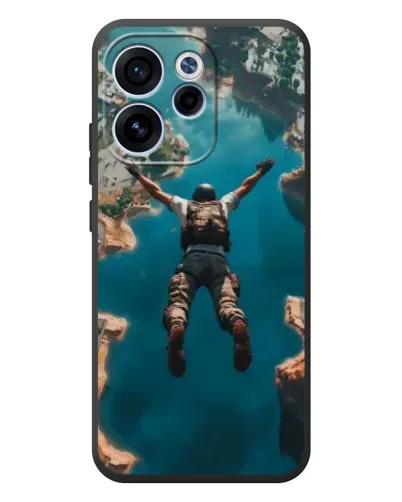 Чехол для OPPO Reno 15F с картинкой «PUBG — свободное падение»