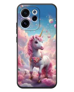 Чехол для OPPO Reno 15F с картинкой «Единорог среди облаков»