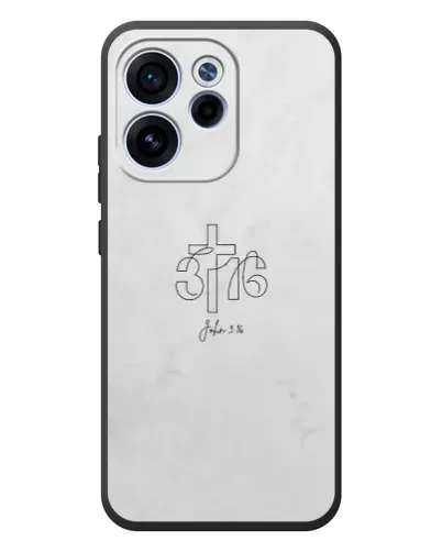 Чехол для OPPO Reno 15F с картинкой «Иоанна 3:16 Крест»