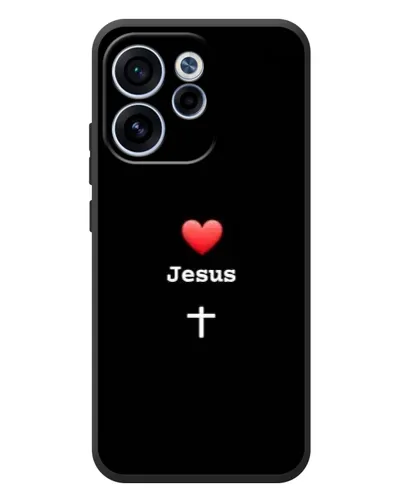 Чехол для OPPO Reno 15F с картинкой «Сердце - Jesus»