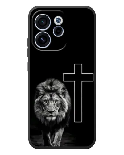 Чехол для OPPO Reno 15F с картинкой «Лев и Крест»