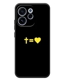 Чехол для OPPO Reno 15F с картинкой «Сердце и Крест»