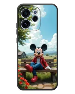 Чехол для OPPO Reno 15F с картинкой «Микки на скамейке»