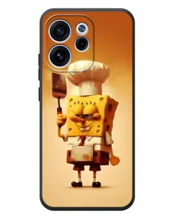 Чехол для OPPO Reno 15F с картинкой «Губка Боб повар»