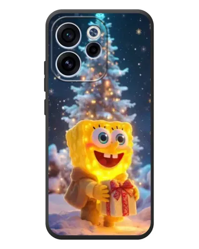 Чехол для OPPO Reno 15F с картинкой «Рождественский Спанч Боб» Чехол для OPPO Reno 15F с картинкой «Рождественский Спанч Боб»