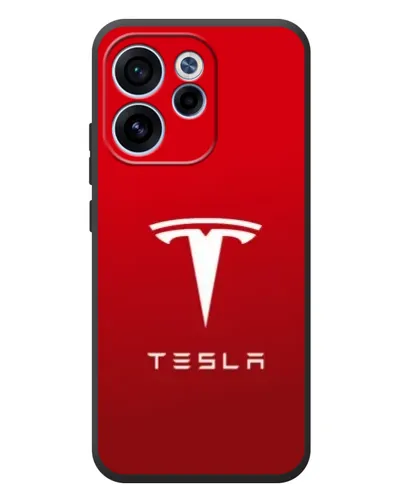Чехол для OPPO Reno 15F с картинкой «Tesla Red Classic» Чехол для OPPO Reno 15F с картинкой «Tesla Red Classic»