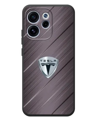 Чехол для OPPO Reno 15F с картинкой «Металлическая текстура Tesla» Чехол для OPPO Reno 15F с картинкой «Металлическая текстура Tesla»