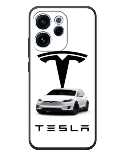 Чехол для OPPO Reno 15F с картинкой «Tesla White Style» Чехол для OPPO Reno 15F с картинкой «Tesla White Style»