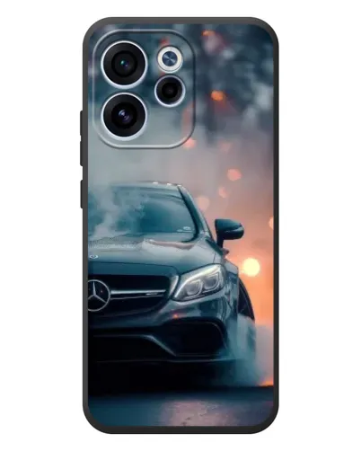 Чехол для OPPO Reno 15F с картинкой «Mercedes — ночной город» Чехол для OPPO Reno 15F с картинкой «Mercedes — ночной город»