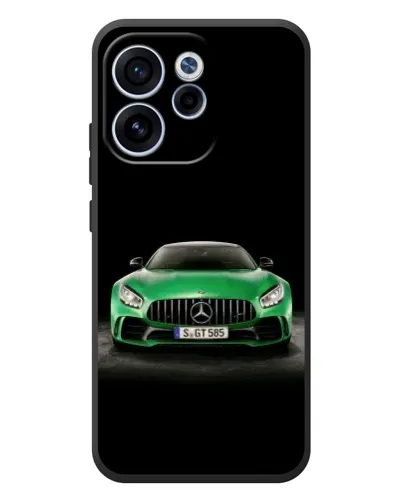 Чехол для OPPO Reno 15F с картинкой «Mercedes — неоновый лого» Чехол для OPPO Reno 15F с картинкой «Mercedes — неоновый лого»