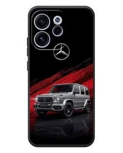 Чехол для OPPO Reno 15F с картинкой «Mercedes G-Class красный»