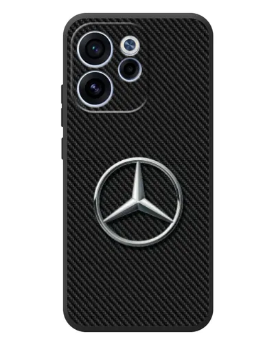 Чехол для OPPO Reno 15F с картинкой «Карбоновый Mercedes стиль» Чехол для OPPO Reno 15F с картинкой «Карбоновый Mercedes стиль»