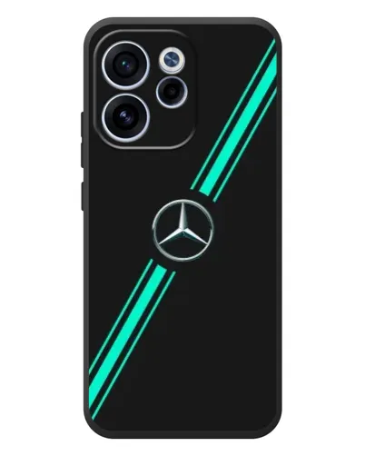Чехол для OPPO Reno 15F с картинкой «Спортивные линии Mercedes» Чехол для OPPO Reno 15F с картинкой «Спортивные линии Mercedes»