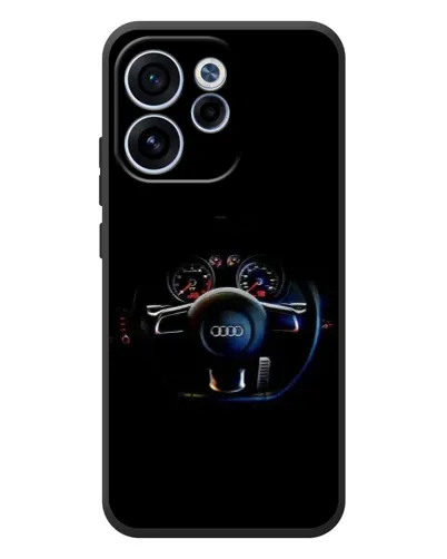 Чехол для OPPO Reno 15F с картинкой «Салон Audi — руль»