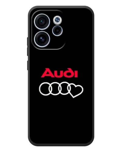 Чехол для OPPO Reno 15F с картинкой «Логотип Audi Heart»