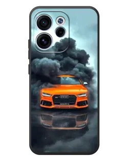 Чехол для OPPO Reno 15F с картинкой «Audi в облаках дыма»