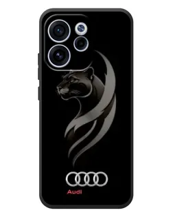 Чехол для OPPO Reno 15F с картинкой «Графика — пантера и Audi»