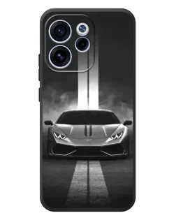 Чехол для OPPO Reno 15F с картинкой «Lamborghini симметрия дорог»