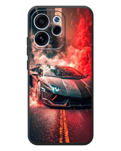 Чехол для OPPO Reno 15F с картинкой «Lamborghini красный дым» Чехол для OPPO Reno 15F с картинкой «Lamborghini красный дым»