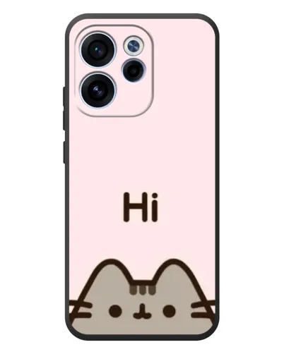 Чехол для OPPO Reno 15F с картинкой «Пушин говорит Hi» Чехол для OPPO Reno 15F с картинкой «Пушин говорит Hi»