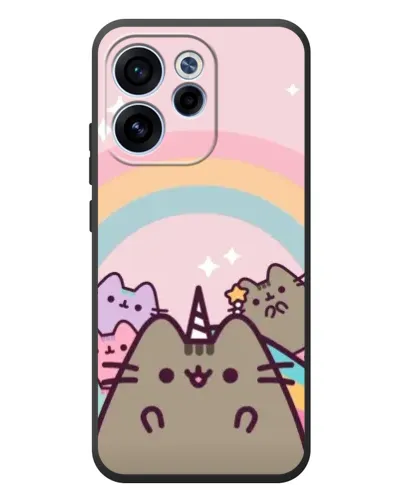 Чехол для OPPO Reno 15F с картинкой «Единорог Pusheen» Чехол для OPPO Reno 15F с картинкой «Единорог Pusheen»
